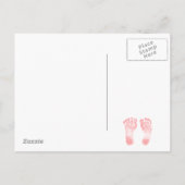 Félicitations pour votre nouvelle carte bébé fille (Dos)