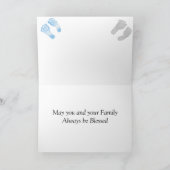Félicitations pour votre nouvelle carte bébé garço (Intérieur)