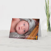 Félicitations pour votre nouvelle carte bébé garço (Devant)