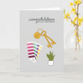 Félicitations Pour Votre Nouvelle Carte D'Accueil (Fleur jaune)