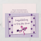 Félicitations pour votre nouvelle carte d'appartem (Devant / Derrière)