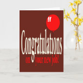 Félicitations pour votre nouvelle carte de travail (Fleur jaune)