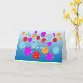 Félicitations Pour Votre Nouvelle Carte De Travail (Fleur jaune)