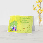 Félicitations pour votre nouvelle carte de visite (Fleur jaune)