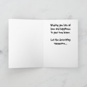 Félicitations pour votre nouvelle carte de visite (Intérieur)