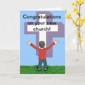 Félicitations pour votre nouvelle carte église (Fleur jaune)