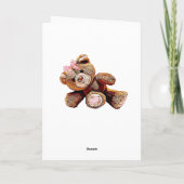 Félicitations pour votre nouvelle carte rose bébé (Dos)