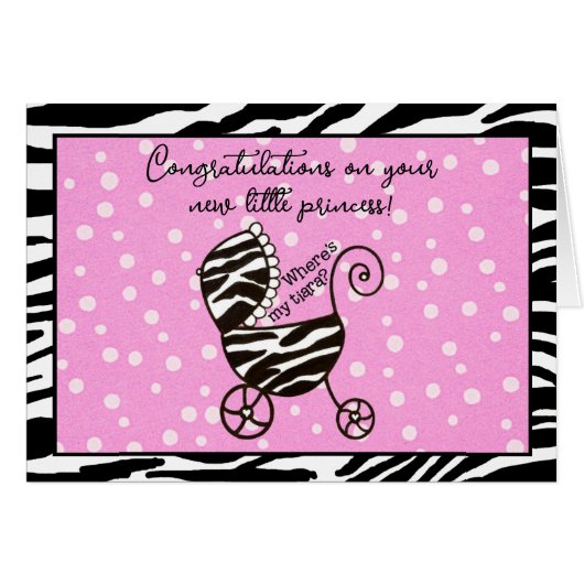 Félicitations pour votre nouvelle petite princesse (Devant Horizontal)