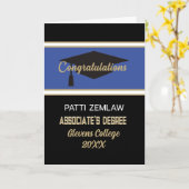 Félicitations ! Regarde ! Carte de diplôme de l'as (Fleur jaune)