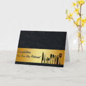 Félicitations Restaurant Nouveau Carte de visite (Fleur jaune)