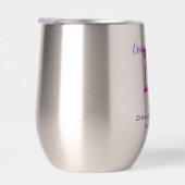 Félicitations Retraite Monogramme Nom Inox (Droite)