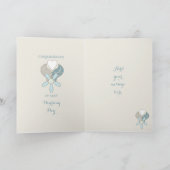 Félicitations shabby chic carte de vœux de mariage (Intérieur)