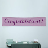 Félicitations simple bannière violet signe (Salon professionnel)