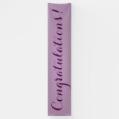Félicitations simple bannière violet signe (Vertical)