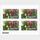 Félicitations Stickers #5 Fleurs de Printemps (Feuille)