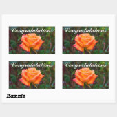 Félicitations Stickers Rose des Caraïbes #2 (Feuille)