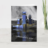 Félicitations sur gagner dans la carte d'échecs (Devant)