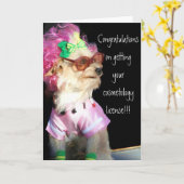 Félicitations sur votre carte de permis de (Fleur jaune)