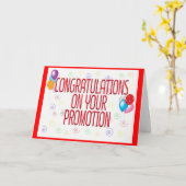 Félicitations sur votre carte de promotion (Fleur jaune)