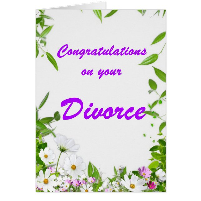 Félicitations sur votre divorce (Devant)