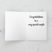 "FÉLICITATIONS SUR VOTRE MARIAGE" CARTE (Intérieur)