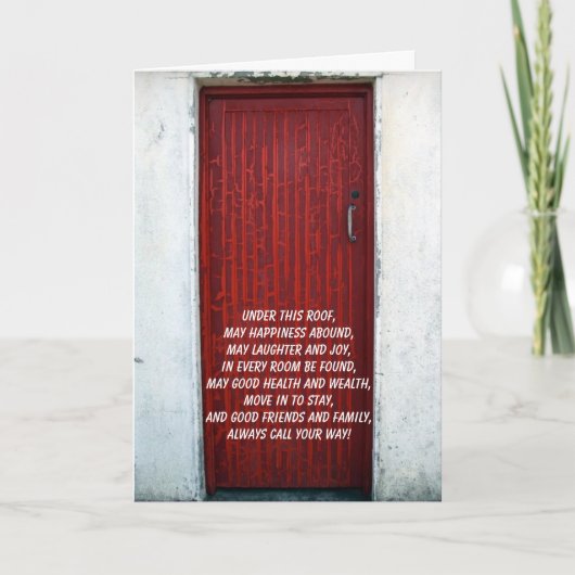 Félicitations sur votre nouvelle carte à la maison (Devant)