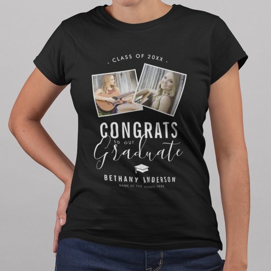 Félicitations T-shirt photo Graduate