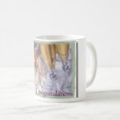 ***FÉLICITATIONS*** TASSE À CAFE Bicolore (Devant droit)