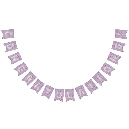 Félicitations violet craqué Drapeaux du Bunple Par (Tout)