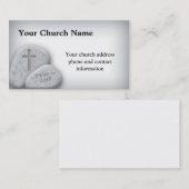 Félicitez le carte de visite de seigneur Christian (Devant / Derrière)