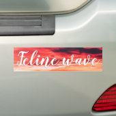 feliene golf bumpersticker (Op auto)