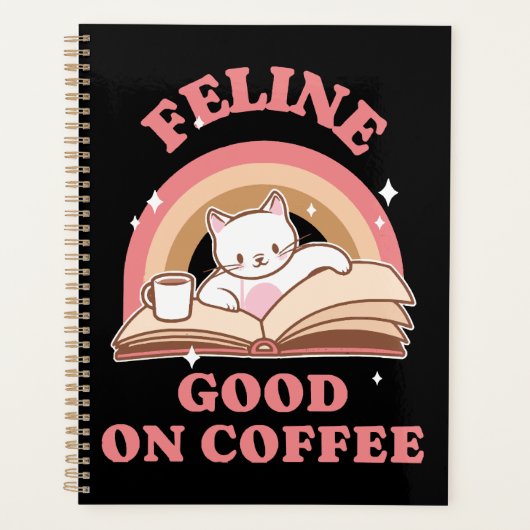 Félin bien sur café (Devant)