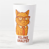 Feline Analyst Retro Cat Mug – Cat Lover Gift (Devant)