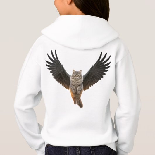 Feline angélique : Chat mignon avec ailes (Dos)