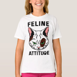 Feline Attitude Cat Mood Pet Character T-shirt