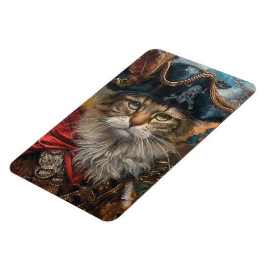 Feline Buccaneer - Flexibele fotomagneet Magneet (Linkerzijde)