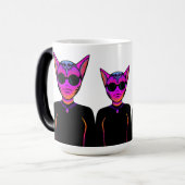 Feline character magische mok (Voorkant links)