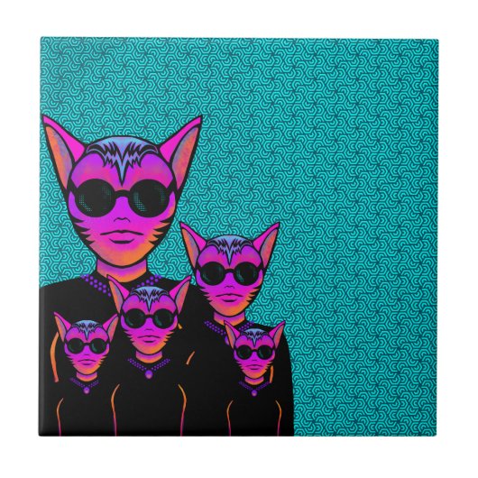 Feline character tegeltje (Voorkant)