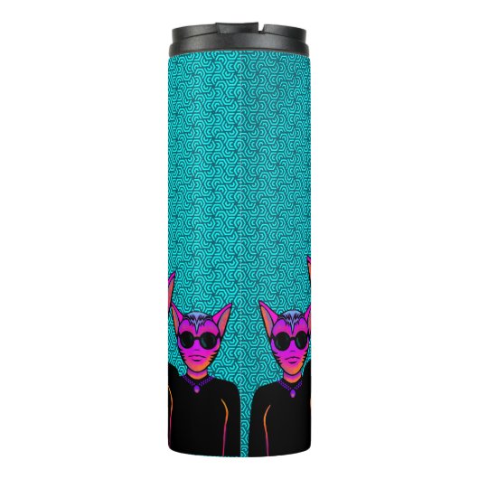 Feline character thermosbeker (Achterkant)