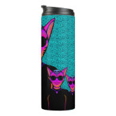 Feline character thermosbeker (Geroteerd rechts)