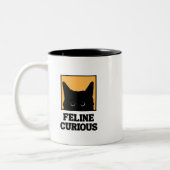 Feline Curious amoureux des chats Mug (Gauche)