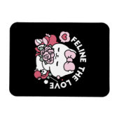Feline de Liefde - Schattigee Valentijn's Cat Desi Magneet (Horizontaal)