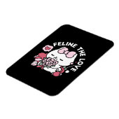 Feline de Liefde - Schattigee Valentijn's Cat Desi Magneet (Linkerzijde)