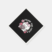 Feline de Liefde - Schattigee Valentijn's Cat Desi Servet (Hoek)