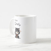 Feline Éffrayant Halloween mug pour amoureux de le (Devant gauche)