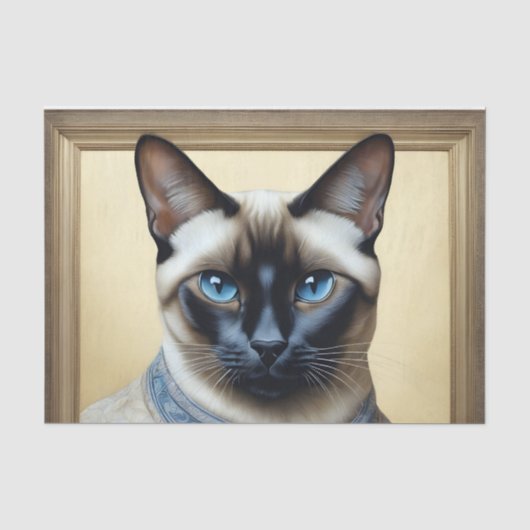 Feline Elegant Siamese Tissuepapier (Voorkant)