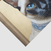 Feline Elegant Siamese Tissuepapier (Detail)