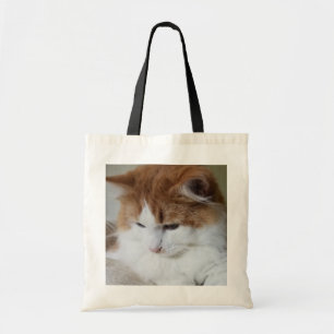 (Feline Fancy) Kat Overpeinzing: Kat Foto Tote Bag