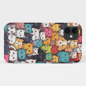 Feline Fantasy: Schattigee anime Cats Galore Case-Mate iPhone Case (Achterkant (horizontaal))