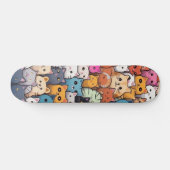 Feline Fantasy: Schattigee anime Cats Galore Skateboard (Horizontaal)